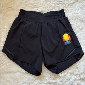 Lululemon Hotty Hot High-Rise Lined Short 4" *San Francisco, Black, 2